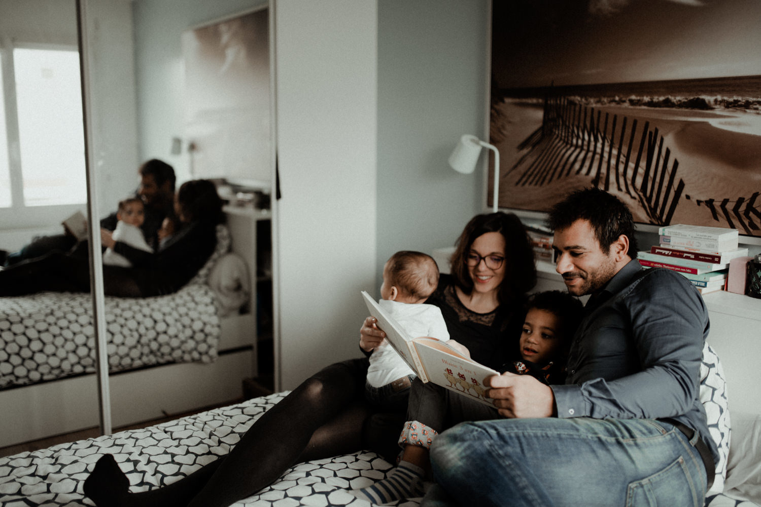 Reportage photo famille dans sa chambre seine et marne