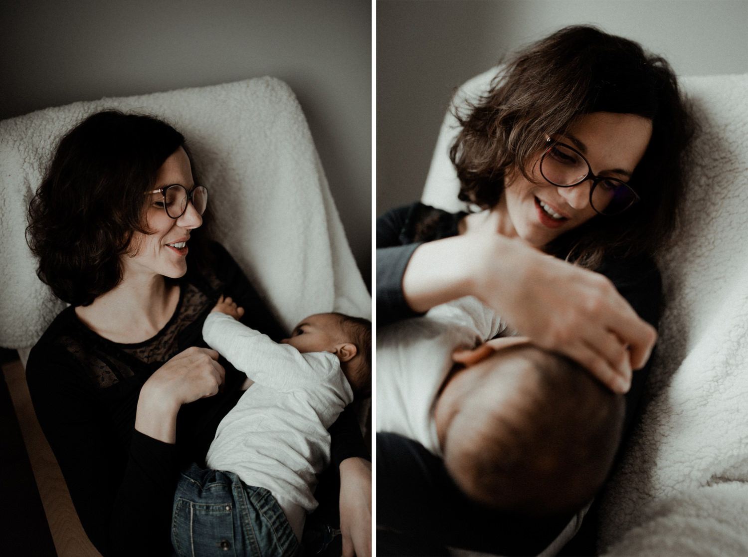 Reportage photo famille seine et marne maman qui allaite son bébé