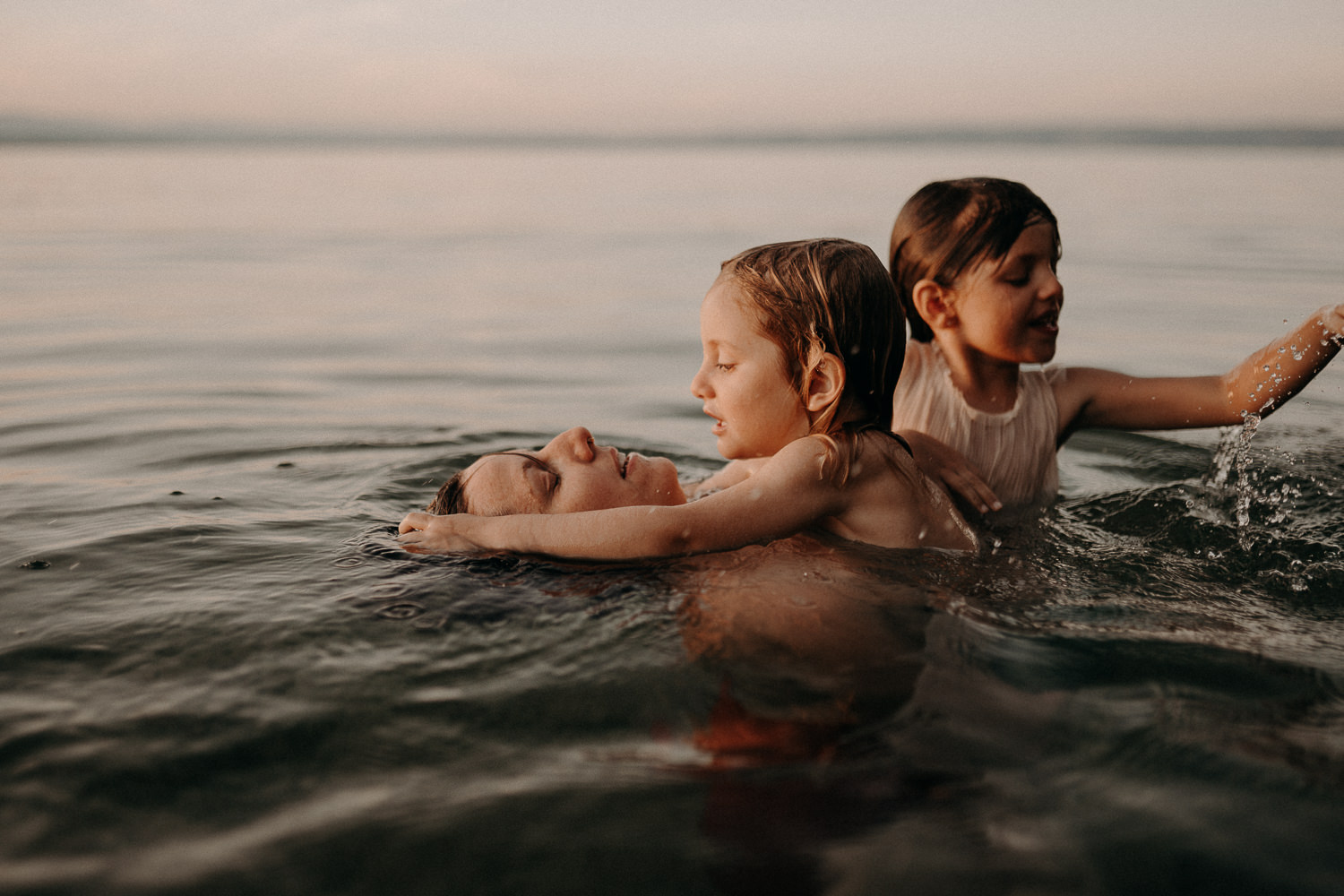 Famille au Lac Léman